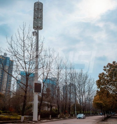 武漢學府路智慧路燈30米高杆（gǎn）燈（dēng）