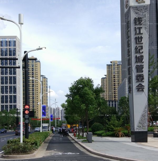 色多多AV导航智慧（huì）路燈係統杭州錢江世（shì）紀城項目
