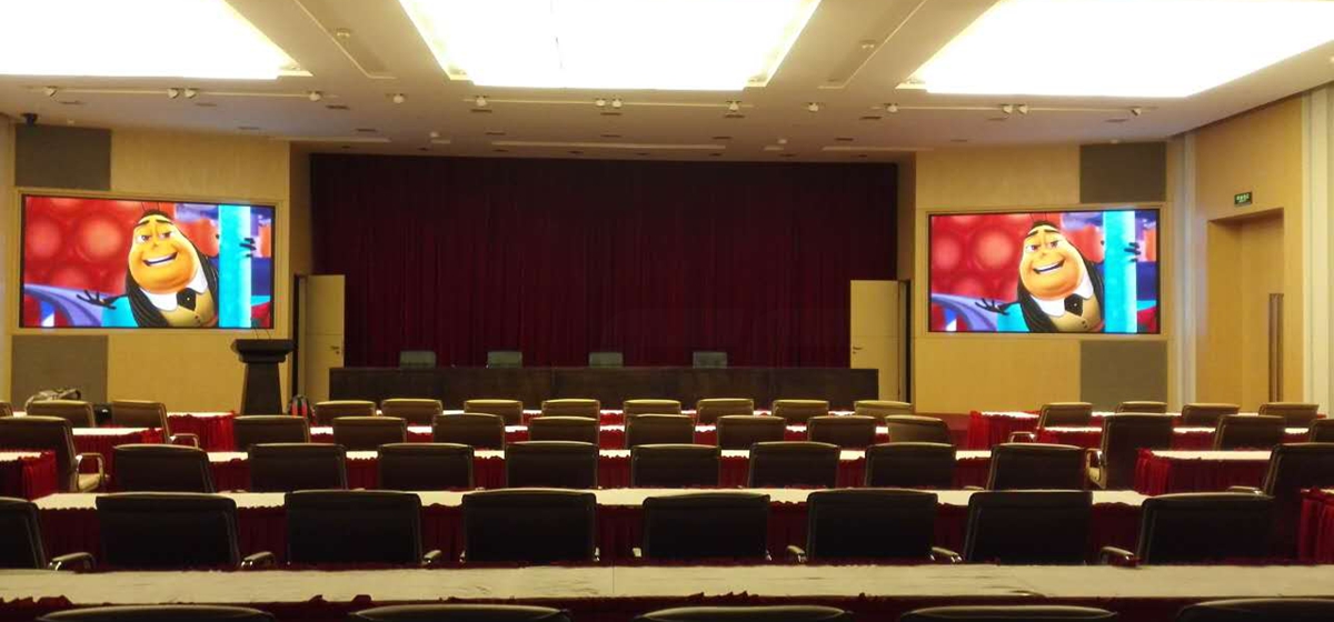 上海建工大（dà）廈室內全彩顯示屏