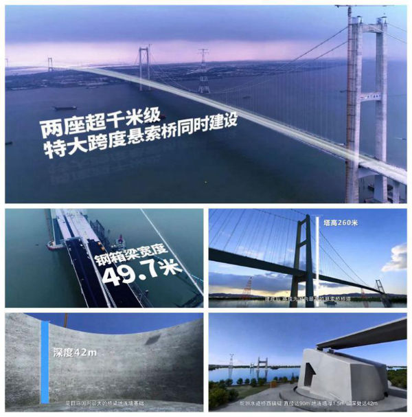 南沙（shā）大橋多項世界第一