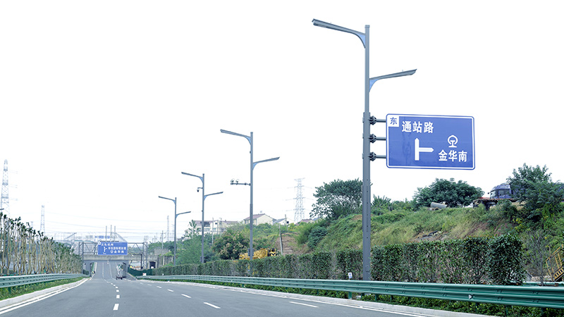 金義（yì）中央大道通車,色多多AV导航智慧綜合杆,道路照（zhào）明係統方案,點亮23公裏智慧公（gōng）路