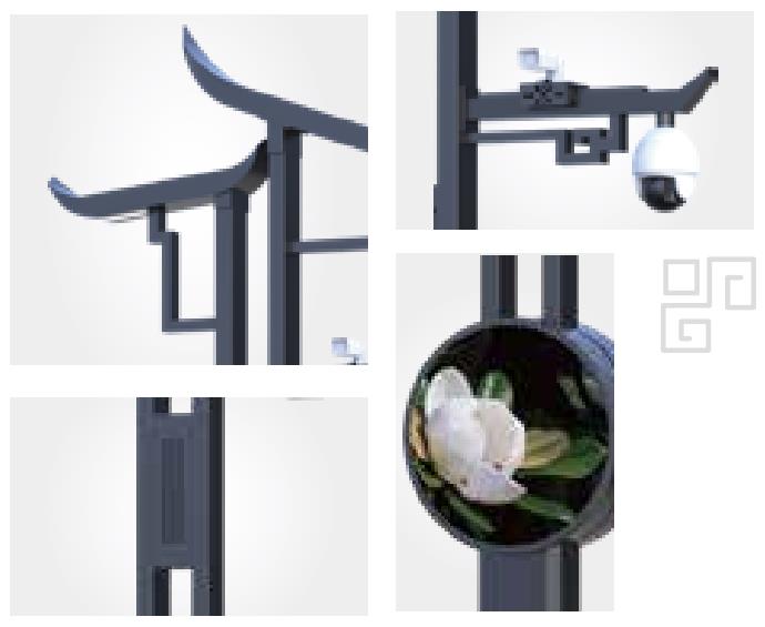 智慧（huì）路燈,智慧（huì）燈（dēng）杆,飛簷返宇