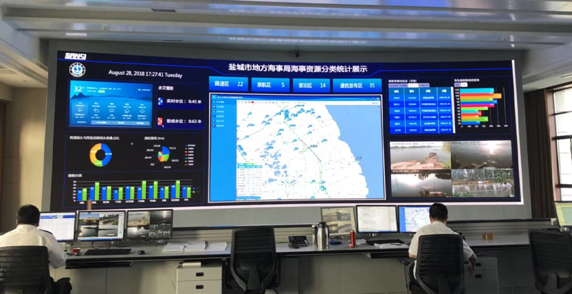 江蘇鹽城地方海（hǎi）事局,室內LED顯示屏（píng）,全彩LED顯示屏